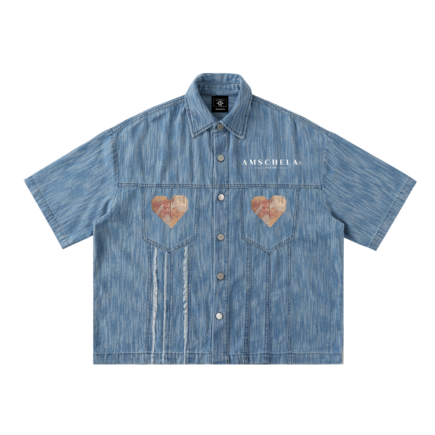 Evolve Heart of The Earth Distressed Denim Shirt