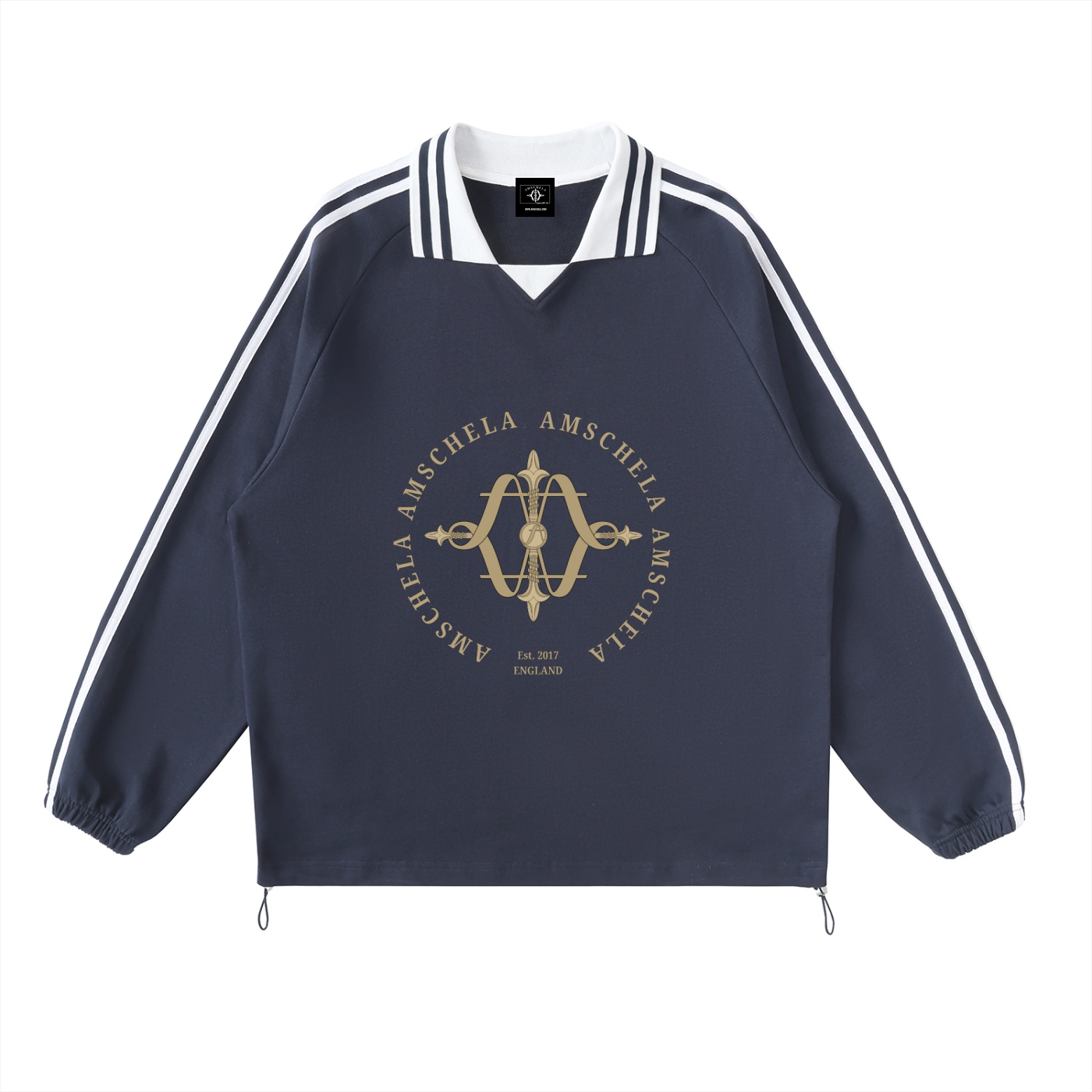 Classic Essentials Rhys Stripe Collar Sweatshirt