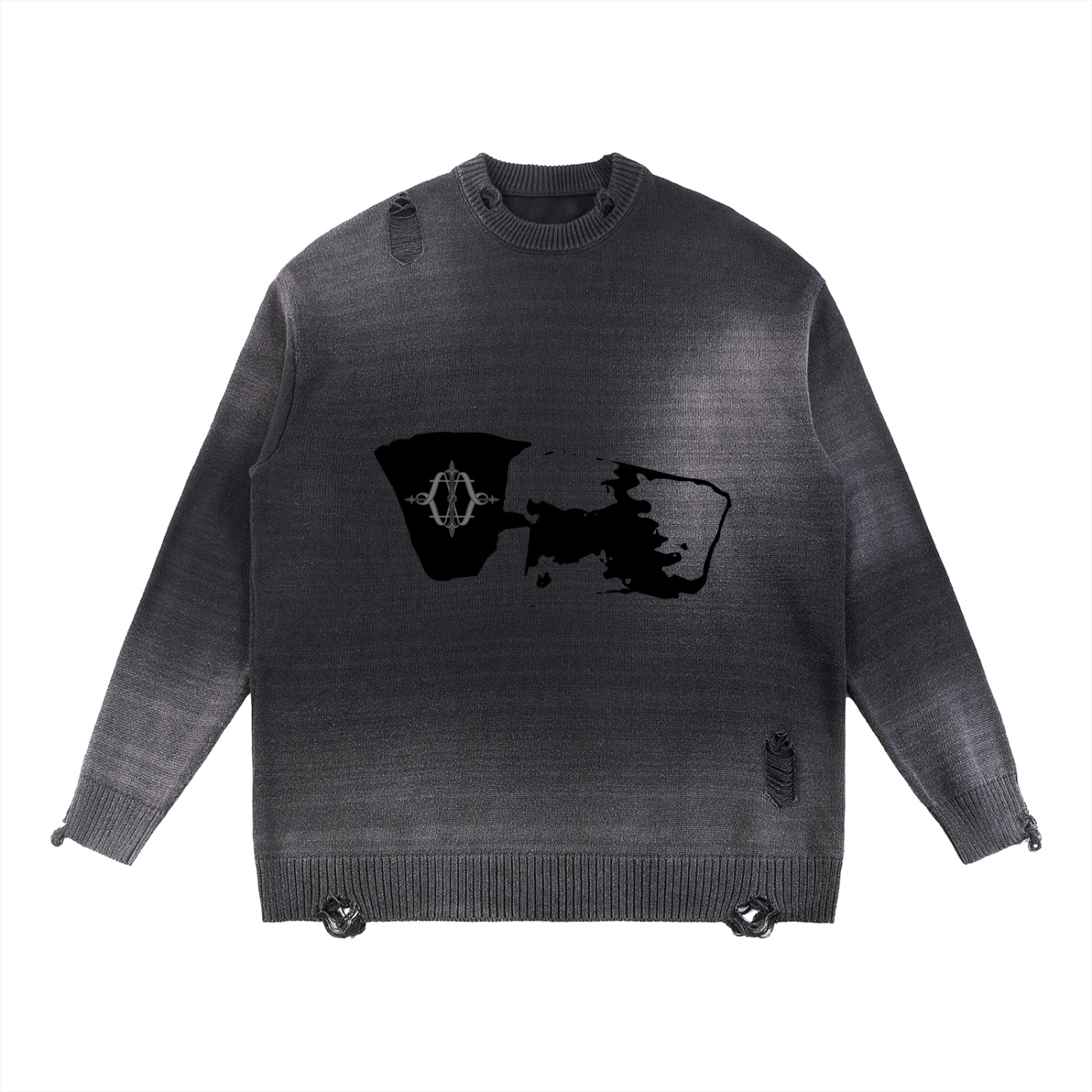 Evolve Distressed Eye Sweater