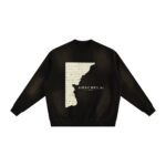 Evolve Est. Ripped Note Faded Sweater