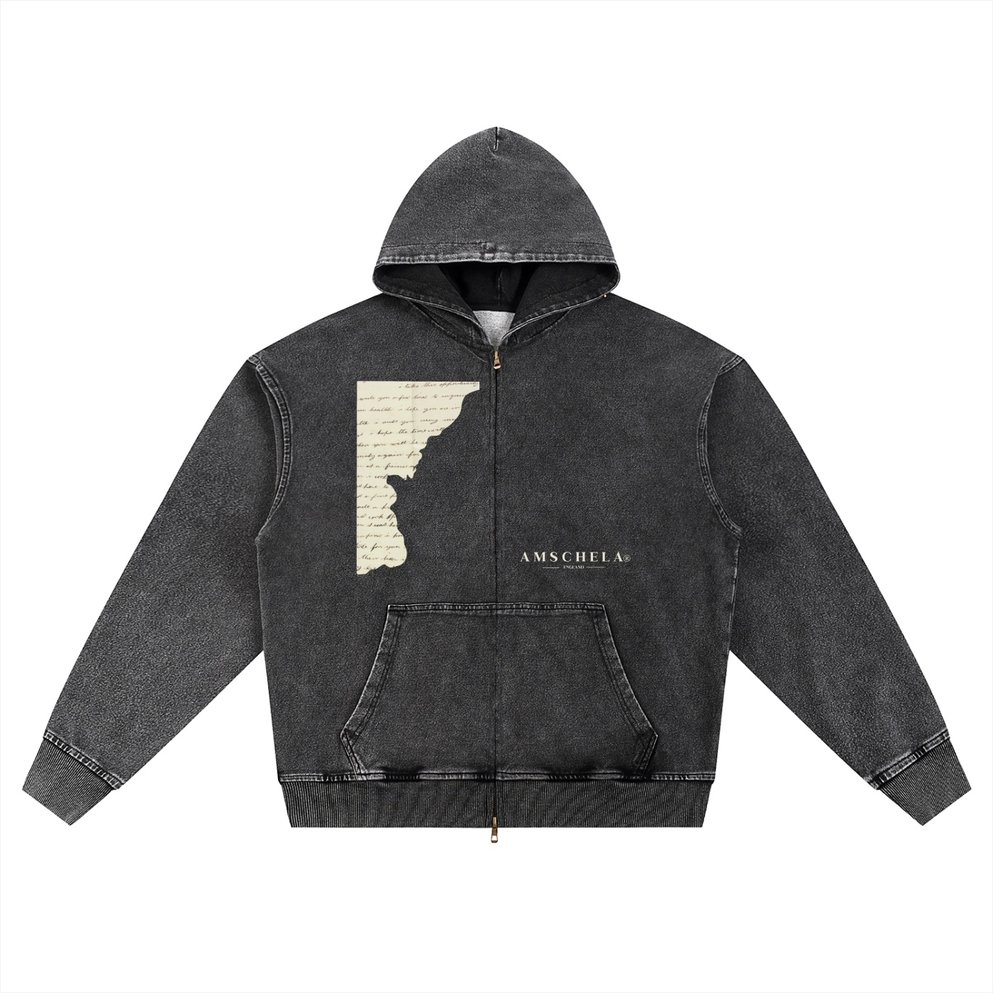 Evolve Ripped Note Denim Hoodie Jacket