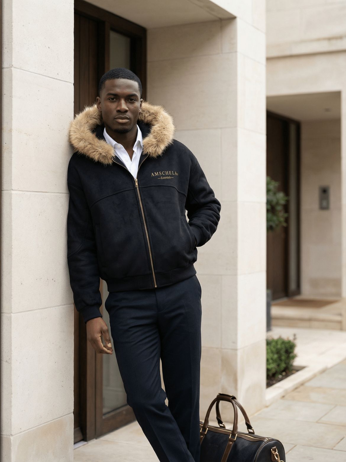 Sage Fur Trim Jacket 4