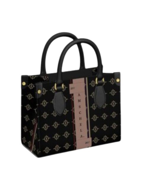 Tatum Monogram Amschela® House Stripe Tatum | Classic Monogram Mini Tote | Amschela ...