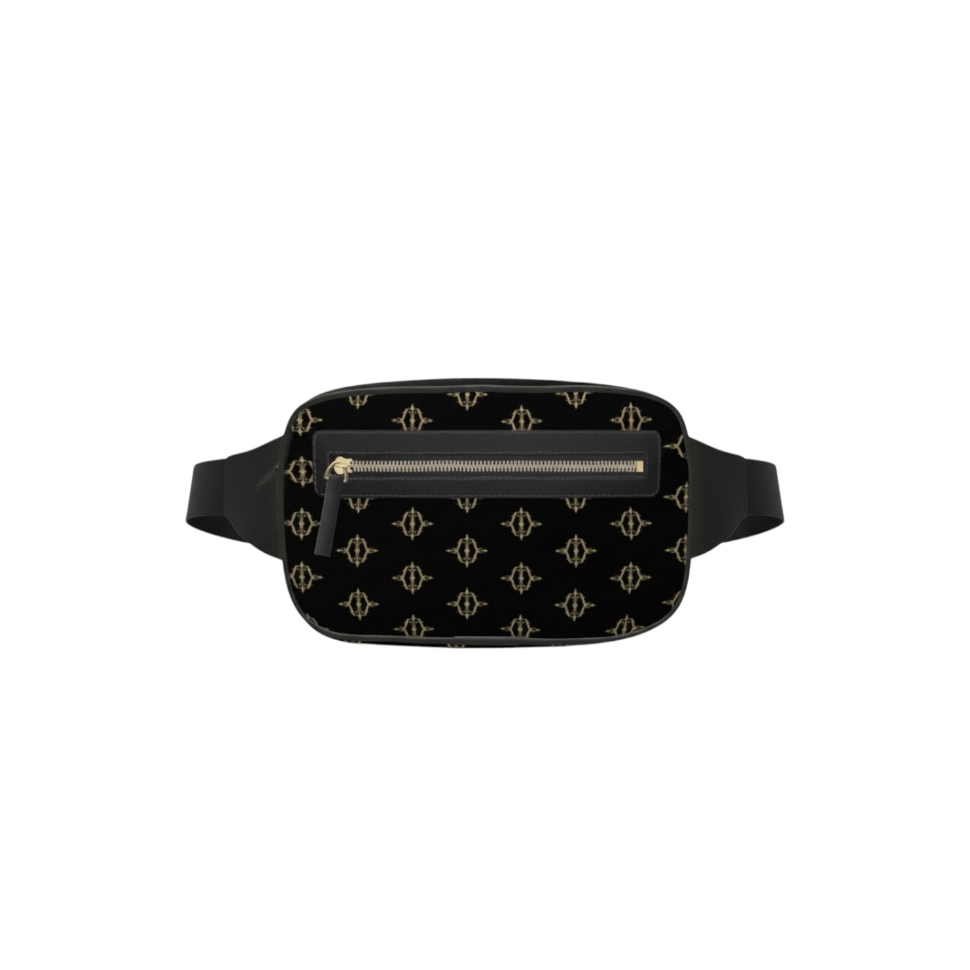 Noir Mono Croix – Classic Monogram Black Label Crossbody/Belt Bag