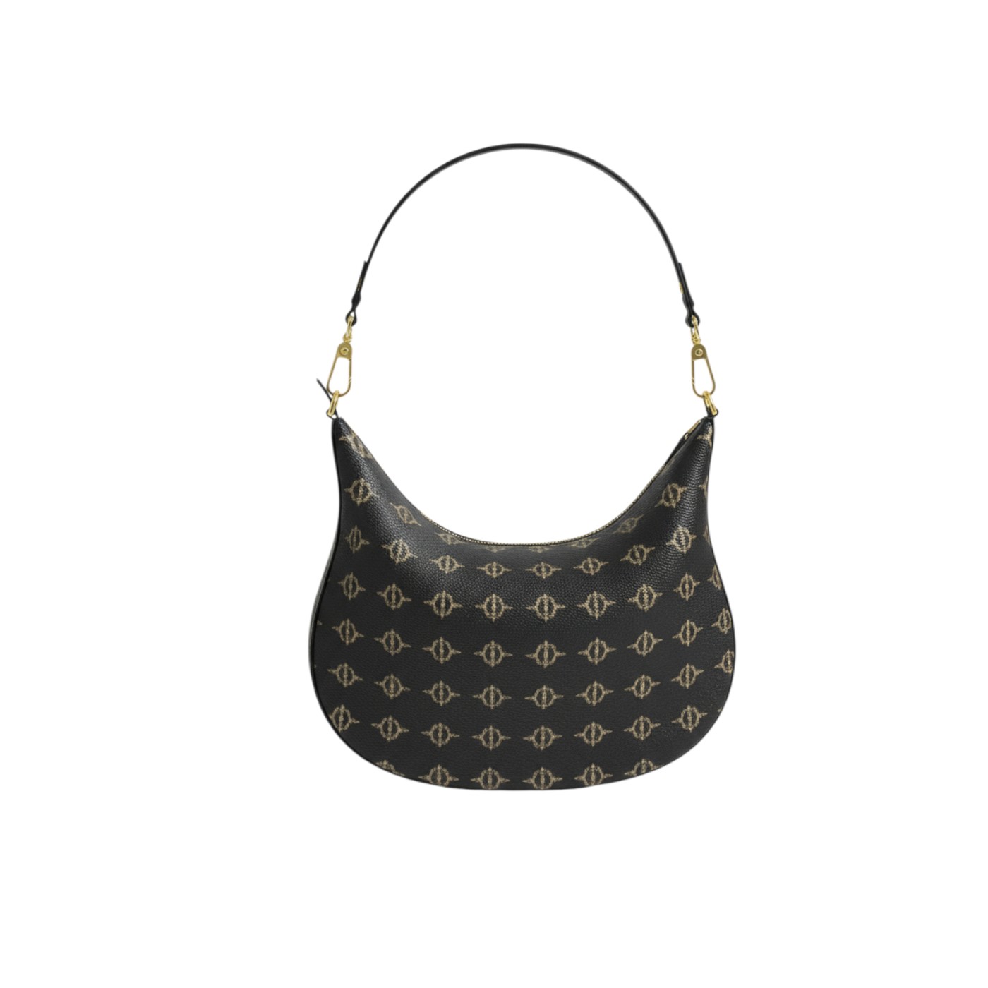 Noir Mono Curvelle – Classic Monogram Black Label Hobo Bag