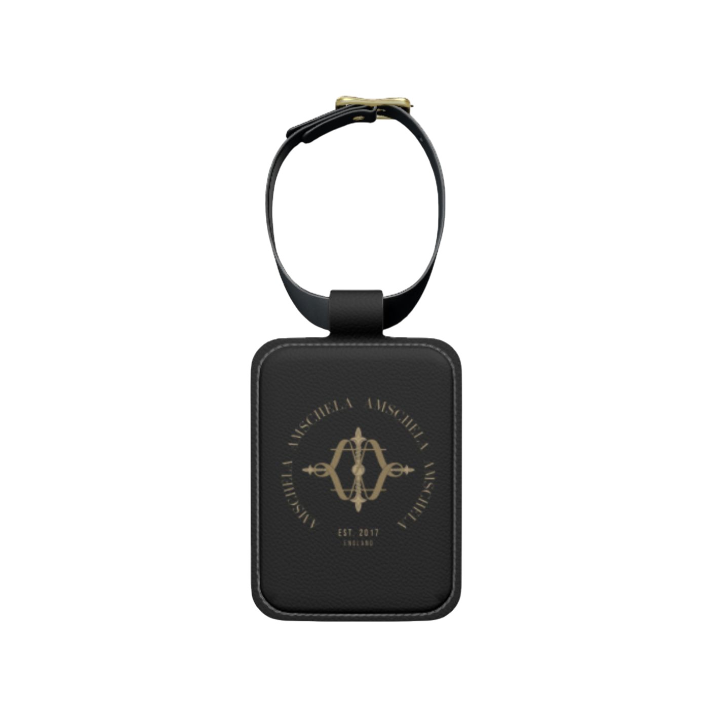 Noir Mono Trunkman Tag – Classic Monogram Black Label Luggage Tag